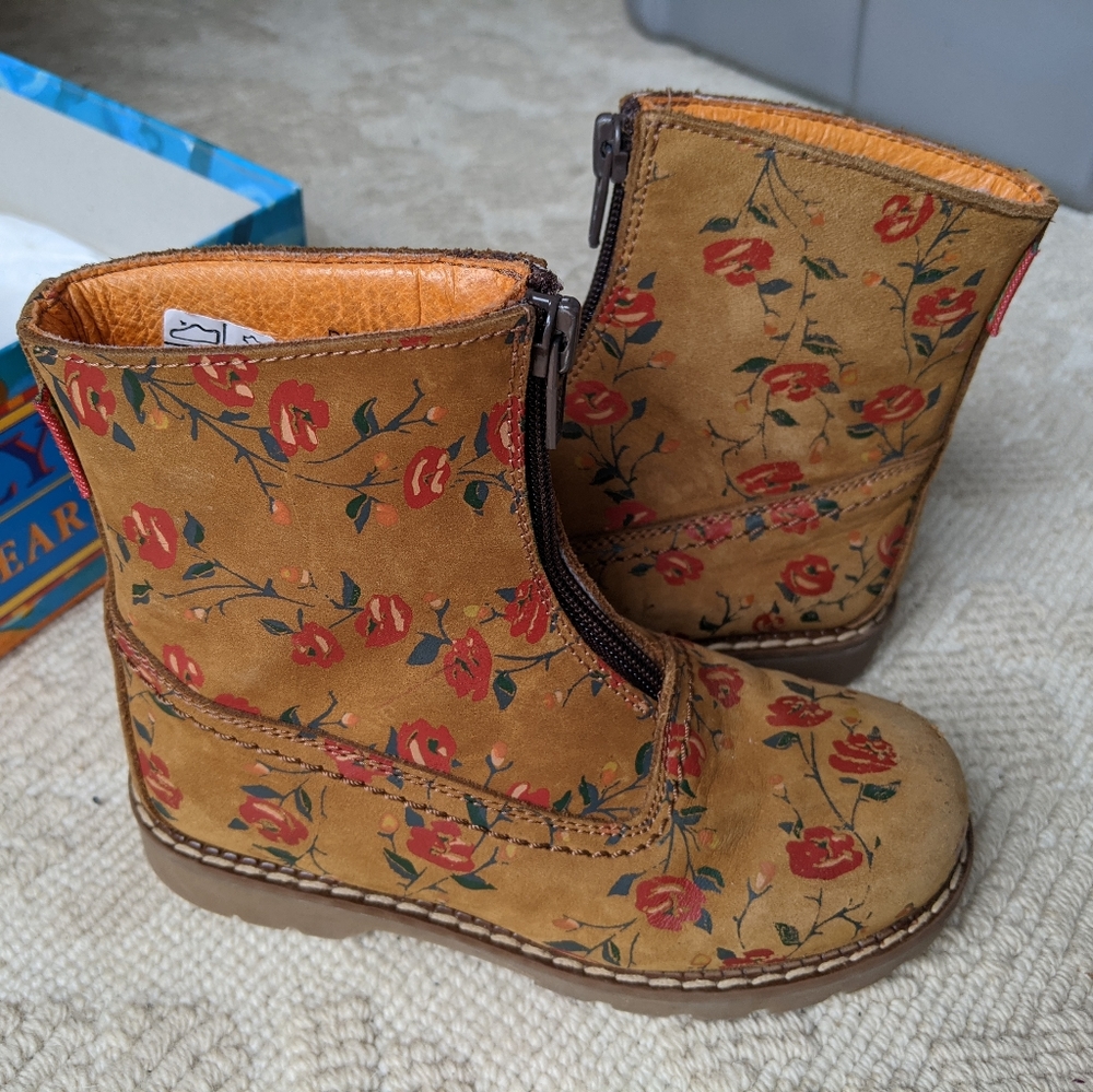 Oilily Designer Italian Leather Toddler Boots EU27